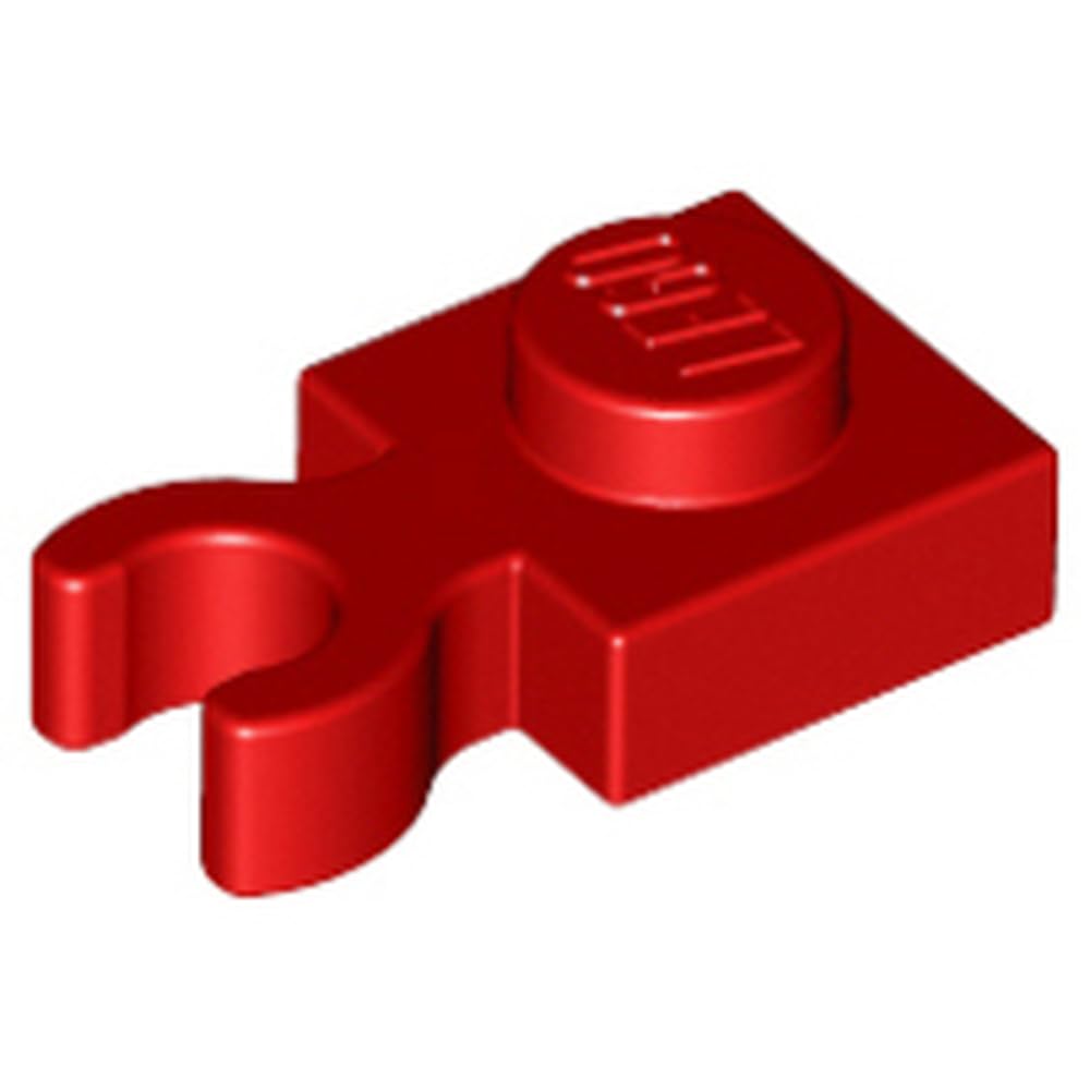 LEGO Plate Modified 1 x 1 with Open O Clip, Vertical Grip, Part 4085d, Part 4085d, Choose Your Colour (Red, 10, Bricks) โ image 1