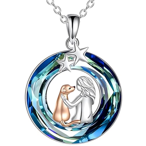Collier chien et fille en argent pour sublimer vos tenues de sortie