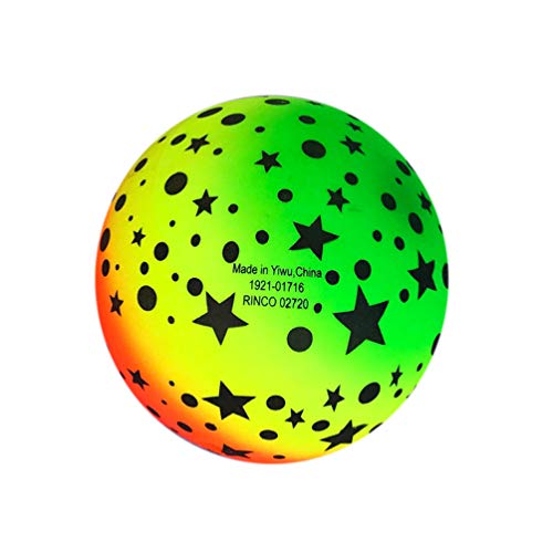 BESPORTBLE Pacote com 3 bolas de arco-íris Bolas de praia de PVC Bola de aba de aba para interior pl