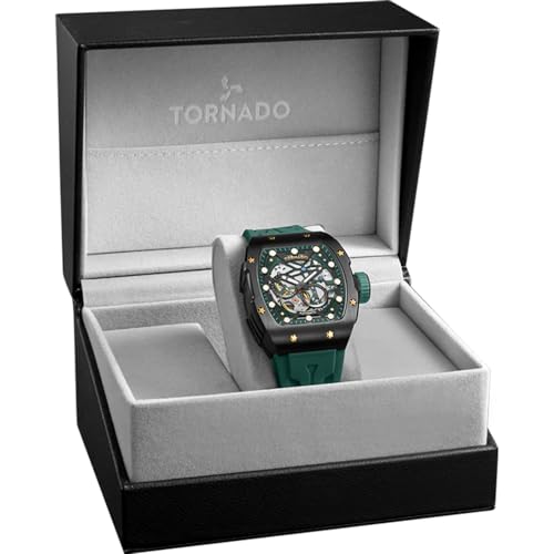Image of Tornado XENITH Automatic Men's MIYOTA 82S7 Movement Watch, Automatic Display and High Quality Flexible And Durable Silicone Strap - T24302
