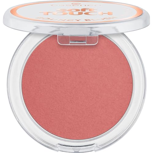 essence soft TOUCH BOUNCY BLUSH, Rouge, Nr. 10, Pink, langanhaltend, hochpigmentiert, matt, vegan, ölfrei, ohne Parfüm, ohne Alkohol, 1er Pack (5g)