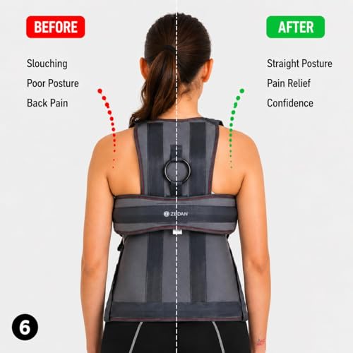 Image of ZEDAN Taylor Brace Dorso Lumbar Spinal Brace | Adjustable Back & Shoulder Support Belt | Unisex Spine Alignment & Posture Support | for Men & Women