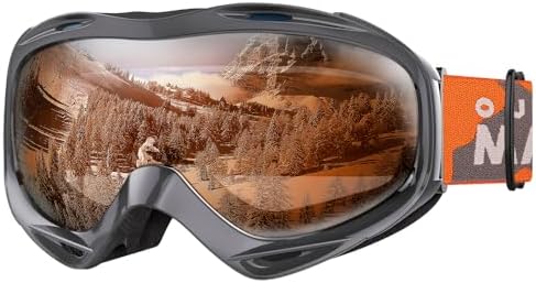 OutdoorMaster OTG Ski Goggles - Over Glasses Ski/Snowboard Goggles for Men, Women & Youth - 100% UV Protection