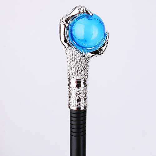 Halloween Costumes Walking Canes Blue Fire Dragon Claw Orb Wands Walking Stick Staff Photo Prop Accessory Decorations #TOP3