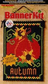 Fall Pumpkin Beaded Banner Kit - The Beadery Craft Products - 7138