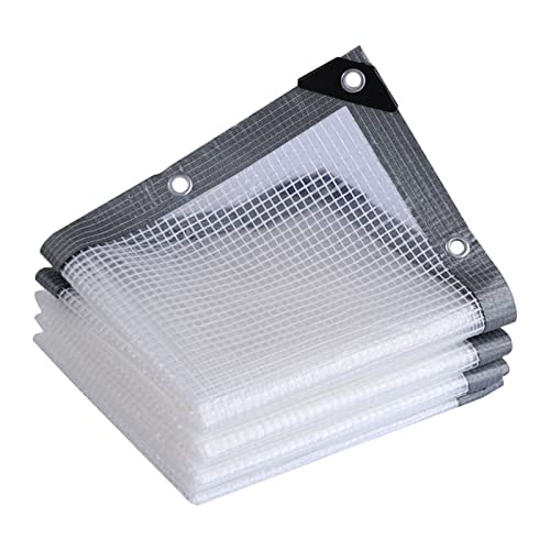 Bâche imperméable anti-pluie transparente bâche 4x7m œillets pour extérieur - 2