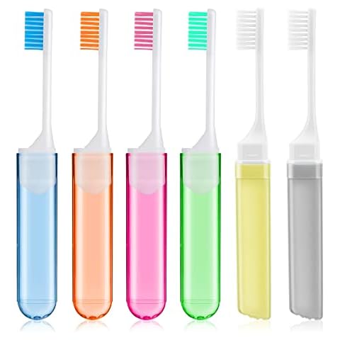 WLLHYF Pack de 6 cepillos de dientes de viaje plegables Cover