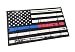 Tattered Reflective 3.75x2.6" Decal Red and Blue Line United States Flag Tactical Firefighter Emt Paramedics 3m Sticker