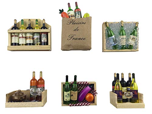 Fridge Magnets, Wine Bottles Series Refrigerator Magnets,Set of 6, Door Magnets, Wall Magnets