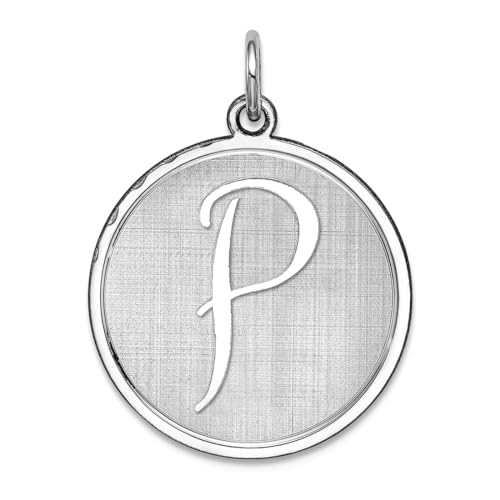 Collier initiale P argent massif 925 poli, le bijou hypoallergénique durable