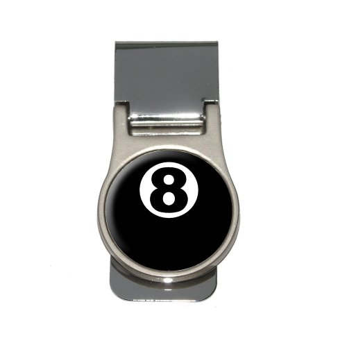 Eight Ball - Pool Billiards Money Clip