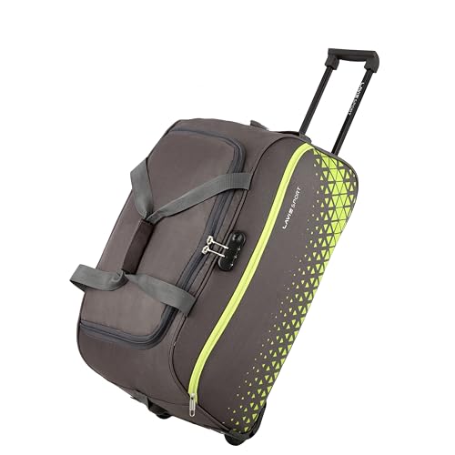 Image of Lavie Sport 45L Anti-Theft Axle Wheel Duffle Bag | Polyester Bag | Combi Lock with Attached Shoulder Strap| Duffle Bag for Men & Women