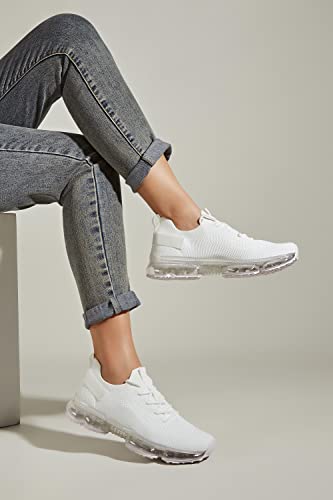 Image of LUCKY STEP Women Air Cushion Fashion Sneakers | Breathable Casual Comfortable Lightweight Walking Shoes