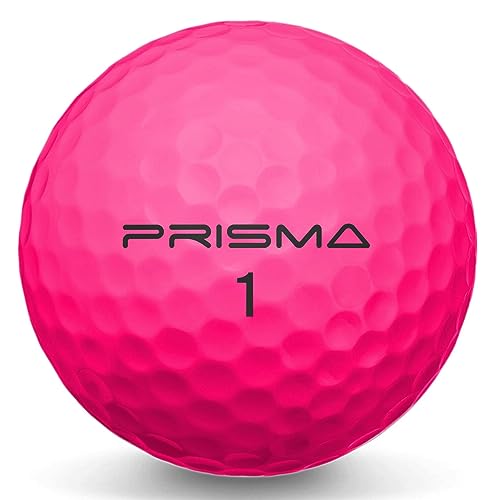 Image of Sports Innovation Ltd Masters Prisma Titanium Golf Balls (Box of 12) (Pink)