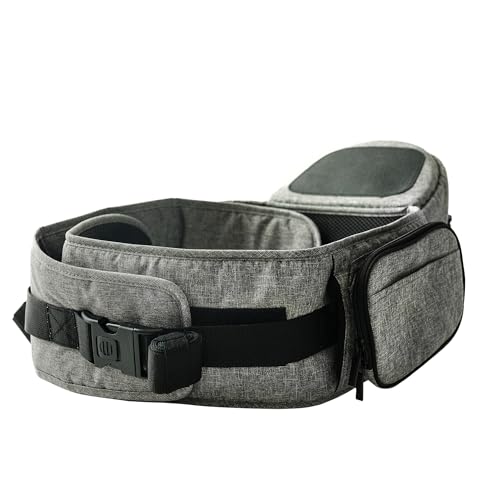 Image of Tushbaby Waistband Extender - Adjustable Extender Accessory Compatible with All Tushbaby Carriers, Extends an Extra 24inches to Fit Comfortably for All Shapes (Grey)