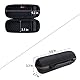 XANAD Hart Reise Tragen Tasche für jbl flip Essential 2 / JBL Flip 4 / JBL Flip 3 Bluetooth Tragbarer Lautsprecher (Schwarz)