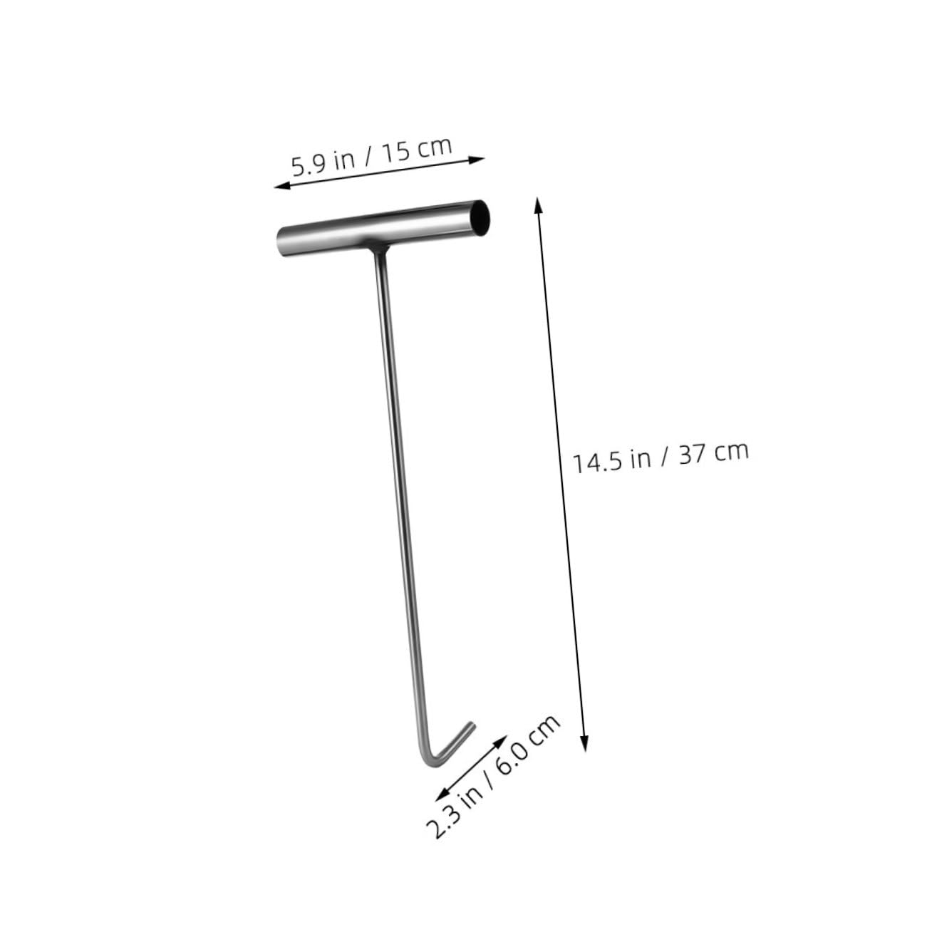 OSOLADY Lid Hook 2pcs Rolling Door Lifting Hooks Stainless Steel and Easy to Clean