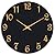 Roymnie Wall Clock, 8 Inch Modern Wall Clocks Battery Operated, Small Silent Non Ticking Clock Decorative for Kitchen, Bathroom, Bedroom, Desk, Bookshelf (Black Gold)