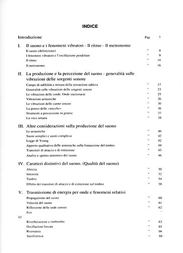 L'acustica per il musicista. Fondamenti fisici