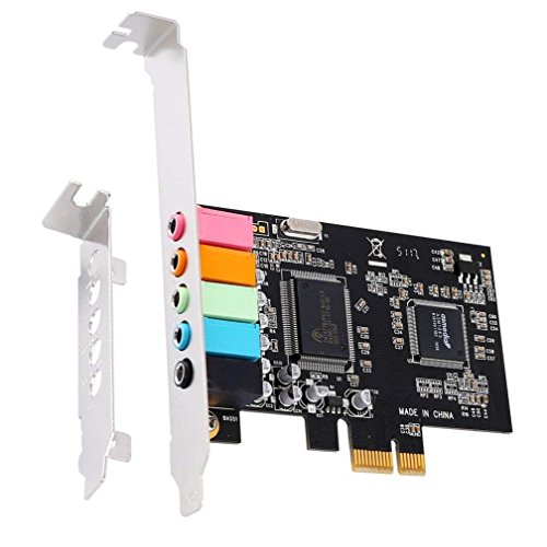 INTEFIRE PCIe Sound Card 5.1 Internal Sound Card for PC Windows 7