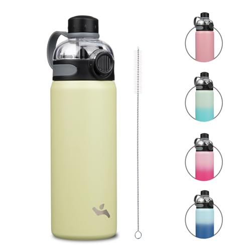 Image of Konokyo 24 oz Insulated Stainless Steel Water Bottle with Straw Lid