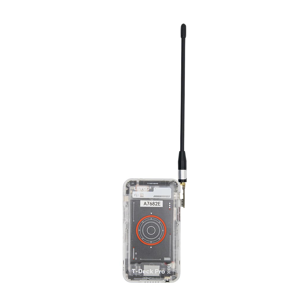 LILYGO T-Deck Pro SX1262 LoRa 868MHz TTGO Scheda di sviluppo con display E-Paper Ultra-Wide-Viewing da 3,1 pollici a basso consumo energetico e antenna esterna (Firmware Meshtastic A7682E)