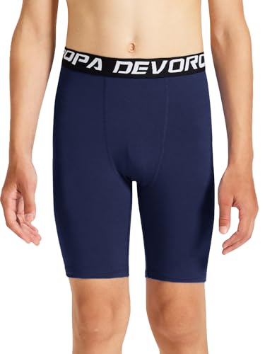 Image of Devoropa Youth Boys Performance Boxer Briefs Sports Compression Shorts Underwear(Pack of 2)