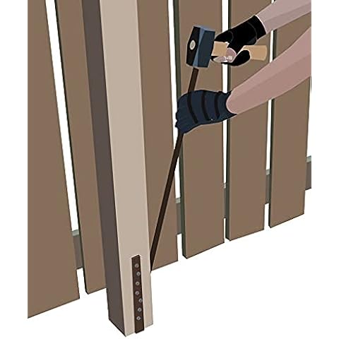 Easy Fence Post Stakes Repair Spike (Pack of 2 Spikes) Cover