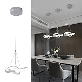 Viruhaka Dimmable LED Modern Pendant Light, Stylish Simple Irregular Ring Pendant Light Fixture, Adj