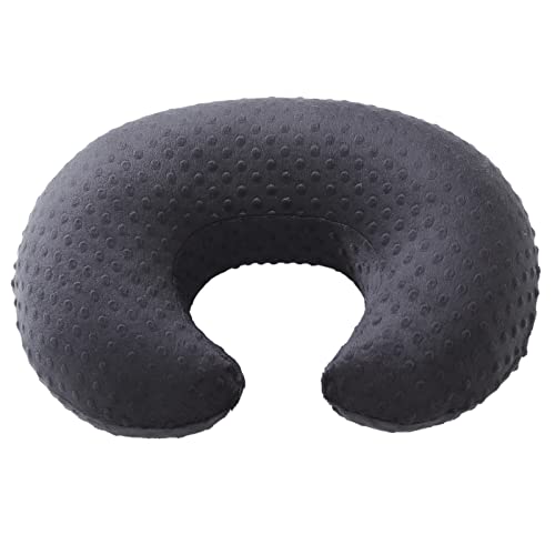 Image of Nursing Pillow and Positioner Breastfeeding and Bottle Feeding | Propping Baby, Tummy Time, Sitting Support for Baby Boy and Baby Girl, with Removable Dots Cover (Black)