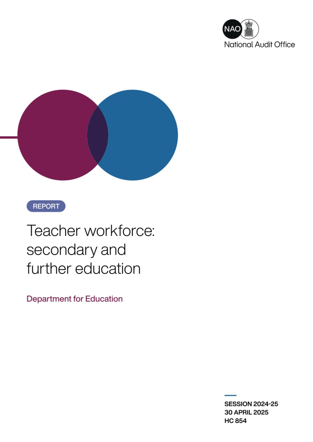 Teacher workforce: secondary and further education