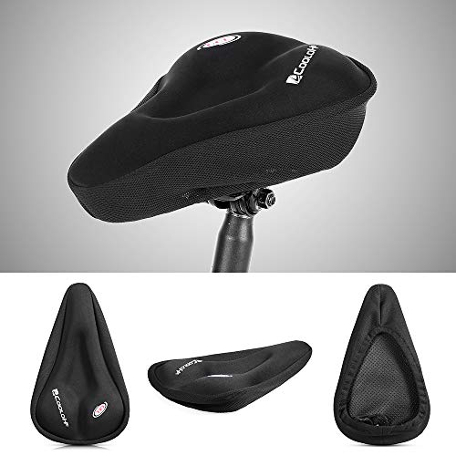 KKmoon Almofada de selim de bicicleta Cobertura de assento de bicicleta de silicone Cobertura de sel