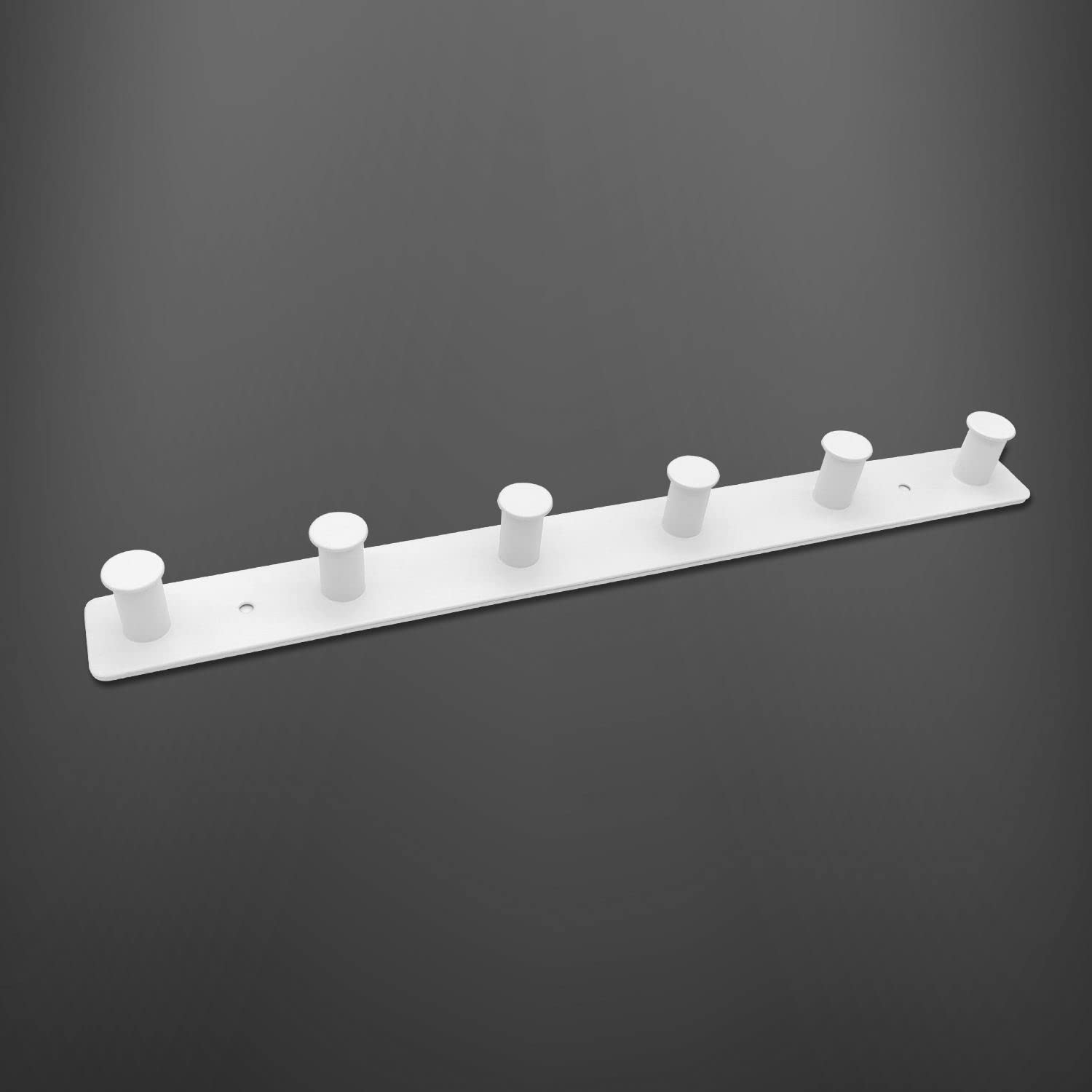 SYPEN Patère murale en métal - Porte-manteau mural en acier inoxydable - Pour chambre à coucher, salle de bain, cuisine - Porte-manteau pour vêtements, vestes - Argenté - 6 crochets