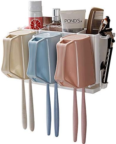 Nyarra Self Adhesive Magic Sticker Toothbrush Holder Wall Mounted for ...