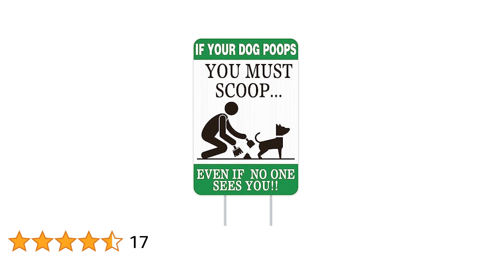 whatsign-no-dog-poop-sign-double-side-12-x-8-no-peeing-dog-signs-for-yard-keep-dogs-off-please-clean-pick-up-your-dogs-poop-yard-sign-with-stakes for Free Printable Dog Poop Signs Uk WhatSign No Dog Poop Sign - Double Side 12