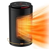 Space Heater, 1000W Portable Small Space Heater, with Thermostat and Ceramic Heating Element, LED...