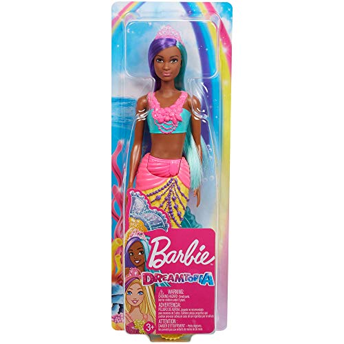 Barbie GJK10 - Dreamtopia Meerjungfrau-Puppe, ca. 30 cm groß, türkis- und lilafarbenes Haar, mit Diadem, Spielzeug Geschenk für Kinder von 3 bis 7 Jahren – Bild 5
