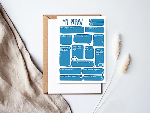HKDesignGift Cartão My Pepaw - Cartão de Dia dos Pais - Presente engraçado de aniversário - Cartão d