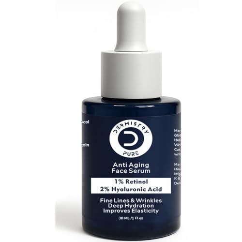 Dermistry Pure 2% Retinol Anti Aging Face Cream Serum with 2% Hya...