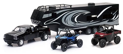 New Ray Toys Die-Cast Replica Ram Dually with Toy Hauler 37046