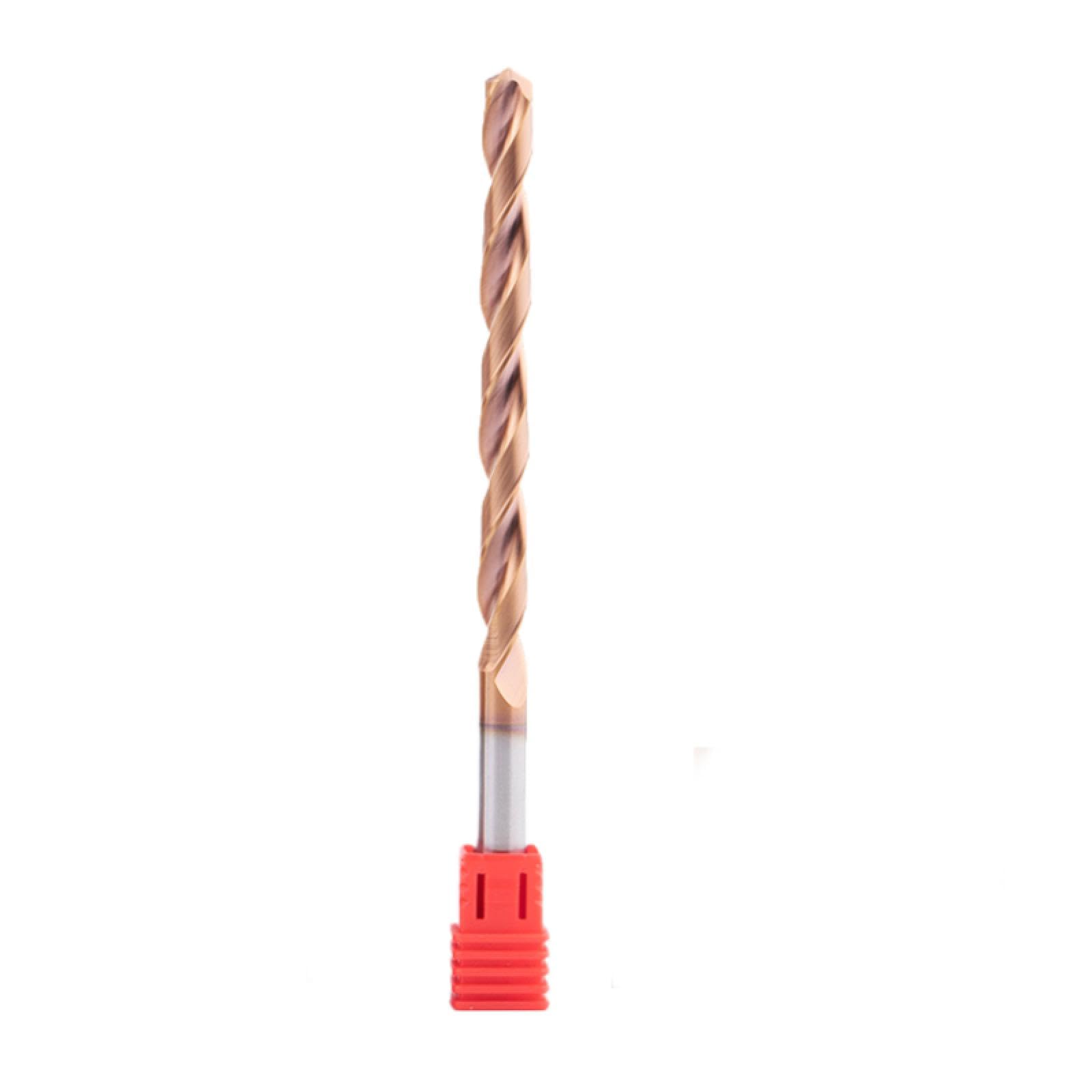 Brocas de carburo de tungsteno macizo de diámetro D2,6-d20, brocas de tungsteno macizo Hrc55, mango recto CNC, para perforación de orificios de metal, hierro y acero (CHINA/11,4 mm)