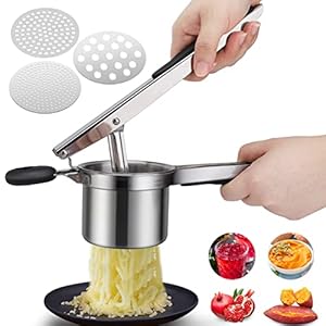 Tigerkinwit 1 Edelstahl Kartoffelpresse 3 Scheiben