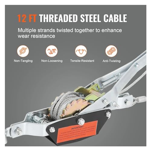Winche manual de manivela Heavy Duty 4T miniatura 3