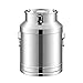 Produktbild Kleine Kapazität 201 Edelstahl Milchkanne, Bauernhof Milchtransportfass Wasserkrug Eis Eimer Weineimer Tragebehälter Mit Versiegeltem Deckel Flüssigkeit Lagerung Container,5L