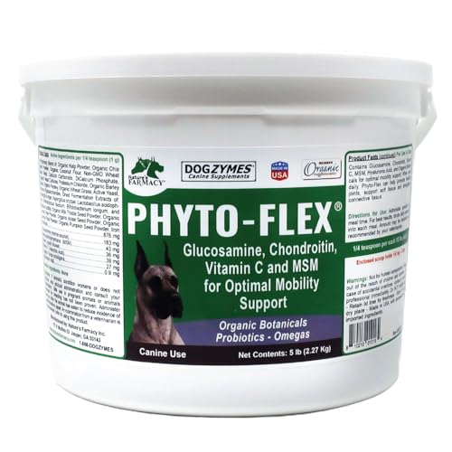 Dogzymes Phyto Flex - Glucosamine, Chondroitin, MSM and Hyaluronic Acid… (5 Pound)