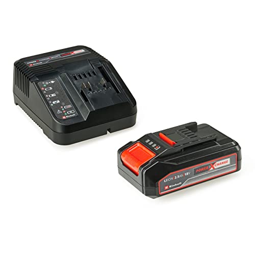 Einhell Power X-Change 18V, 2.5Ah Lithium-Ion Battery Starter Kit - Battery and Charger Set - Universally Compatible With All Einhell PXC Power Tools And Garden Machines