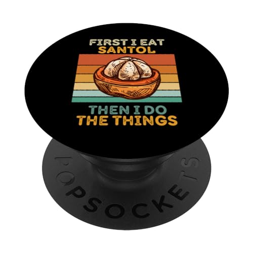 Primero como santol y luego hago las cosas de la fruta vintage de santol PopSockets PopGrip Intercambiable