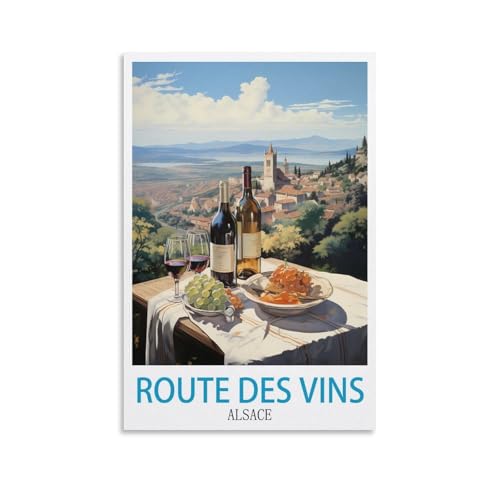 Affiche Alsace vintage pour une décoration murale chaleureuse de votre chambre