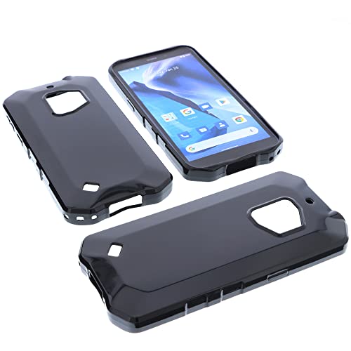 foto-kontor Hülle kompatibel mit Oukitel WP12 / WP12 Pro Tasche Gummi TPU Schutz Handytasche schwarz