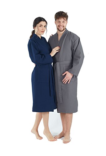 Image of BAGNO MILANO Women's Robes, Waffle Robes For Women, Turkish Cotton Bathrobes For Women